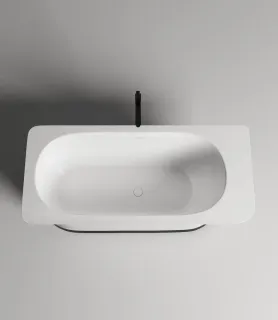 Ванна из искусственного камня Salini Ninfea S-Stone 102721M 180x82см белый матовый